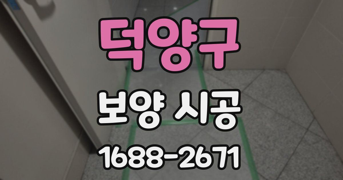 덕양구 보양 시공