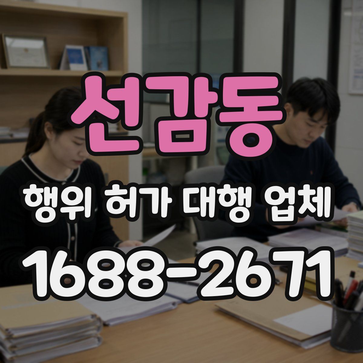 선감동 행위 허가 대행 업체