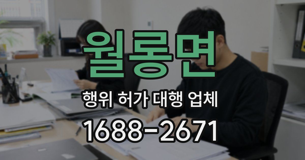 월롱면 행위 허가 대행 업체