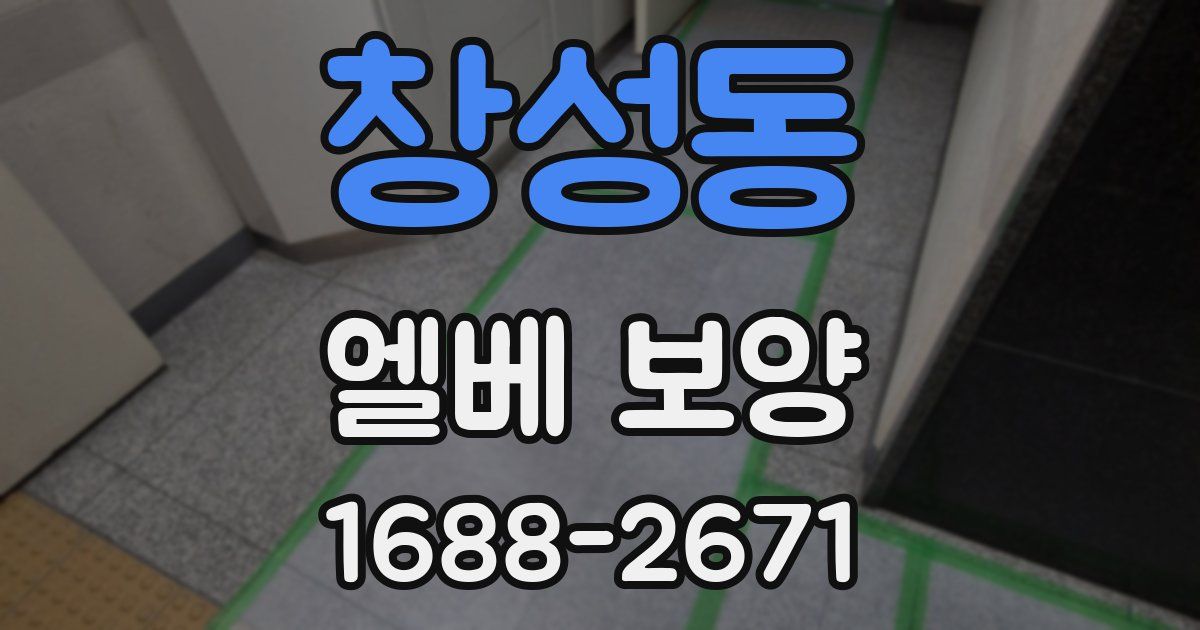 창성동 엘베 보양