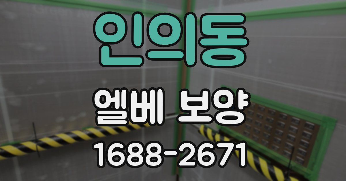 인의동 엘베 보양