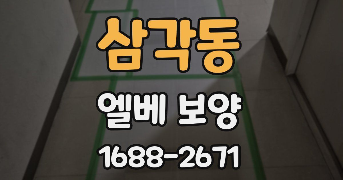 삼각동 엘베 보양