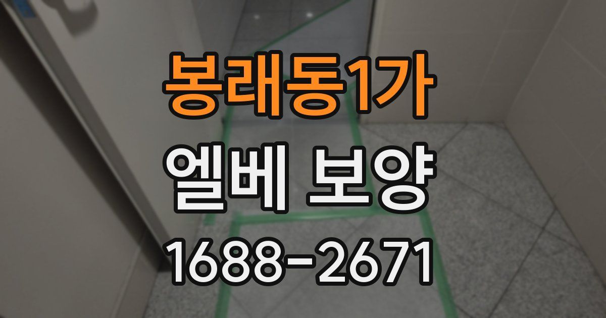 봉래동1가 엘베 보양