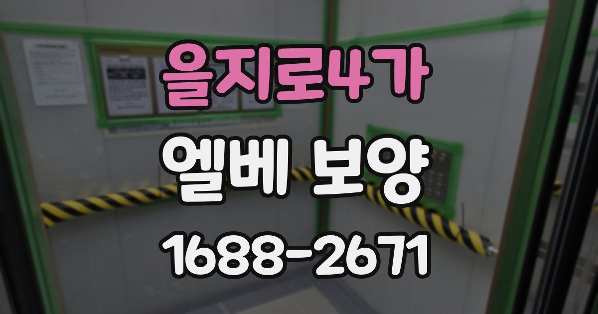 을지로4가 엘베 보양