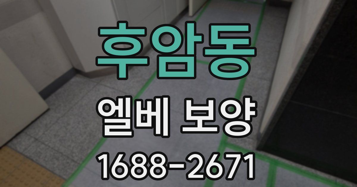 후암동 엘베 보양