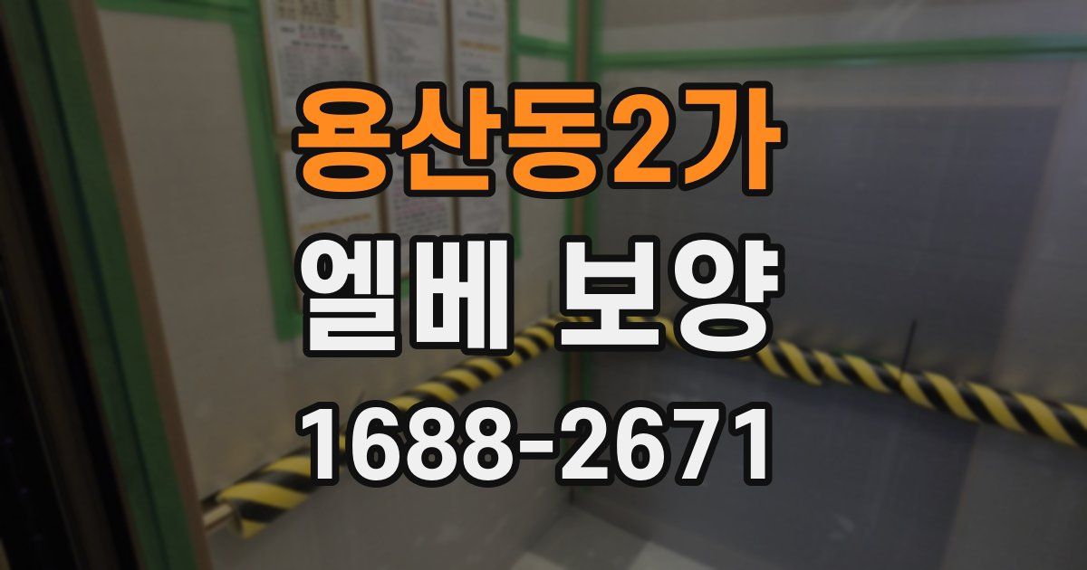 용산동2가 엘베 보양