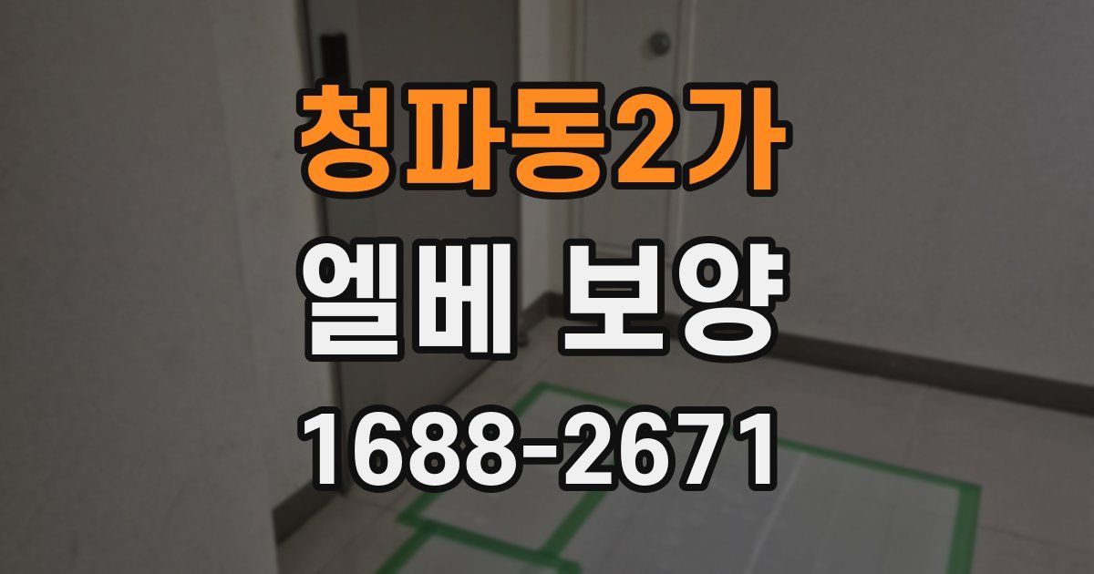 청파동2가 엘베 보양