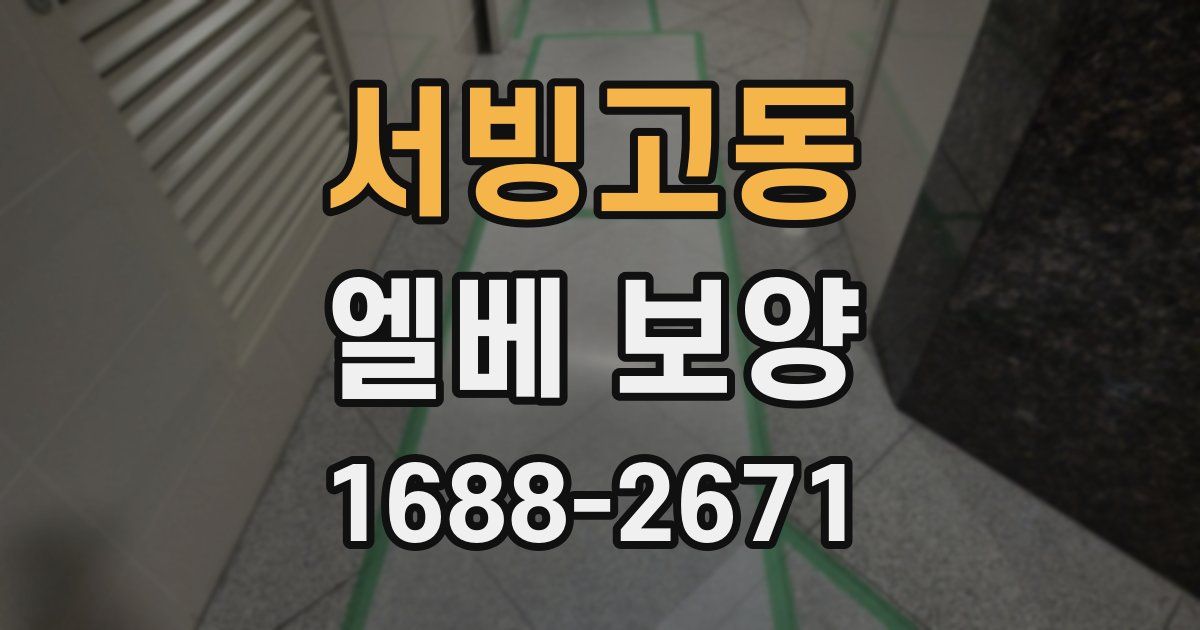 서빙고동 엘베 보양