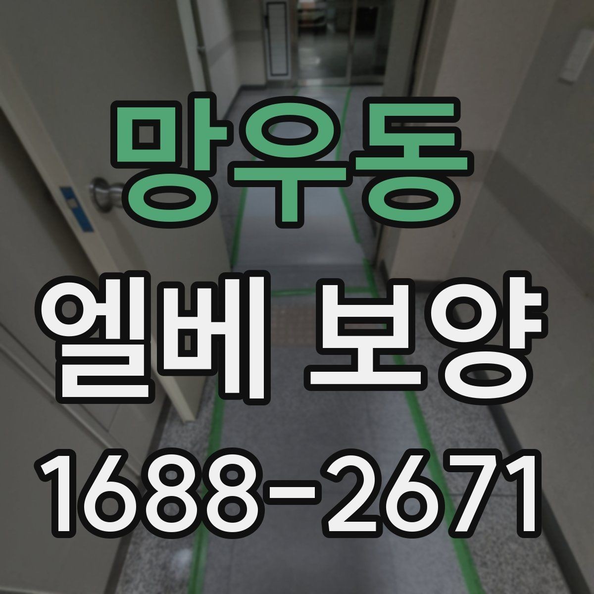 망우동 엘베 보양 장비 반입이 잦은 현장의 보호 범위 설정