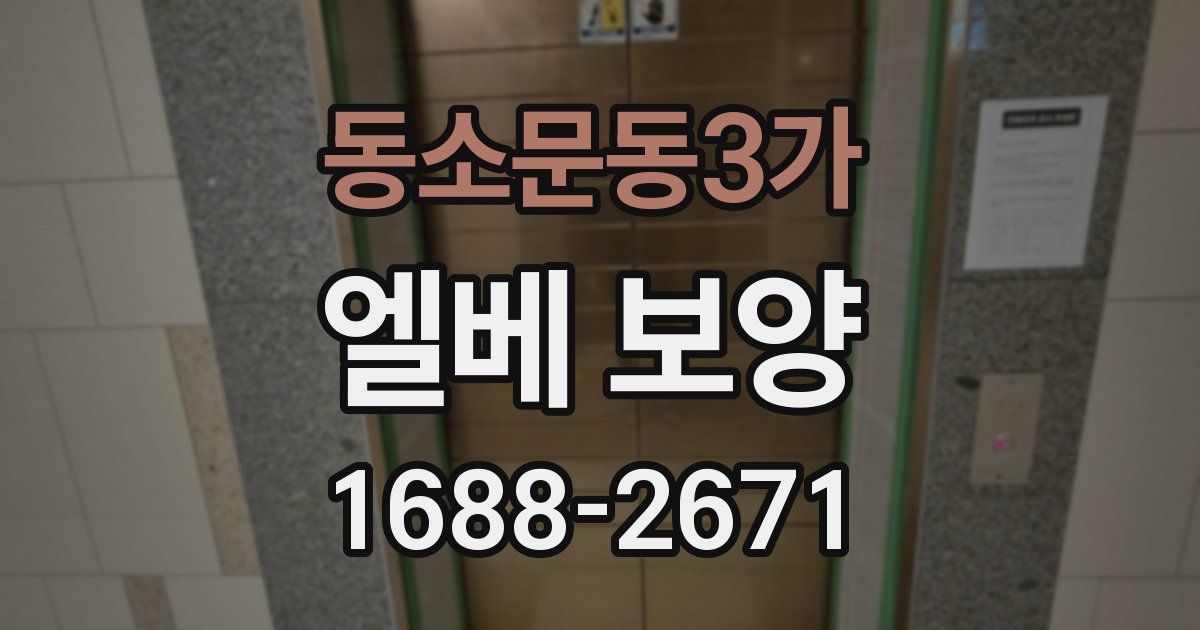 동소문동3가 엘베 보양