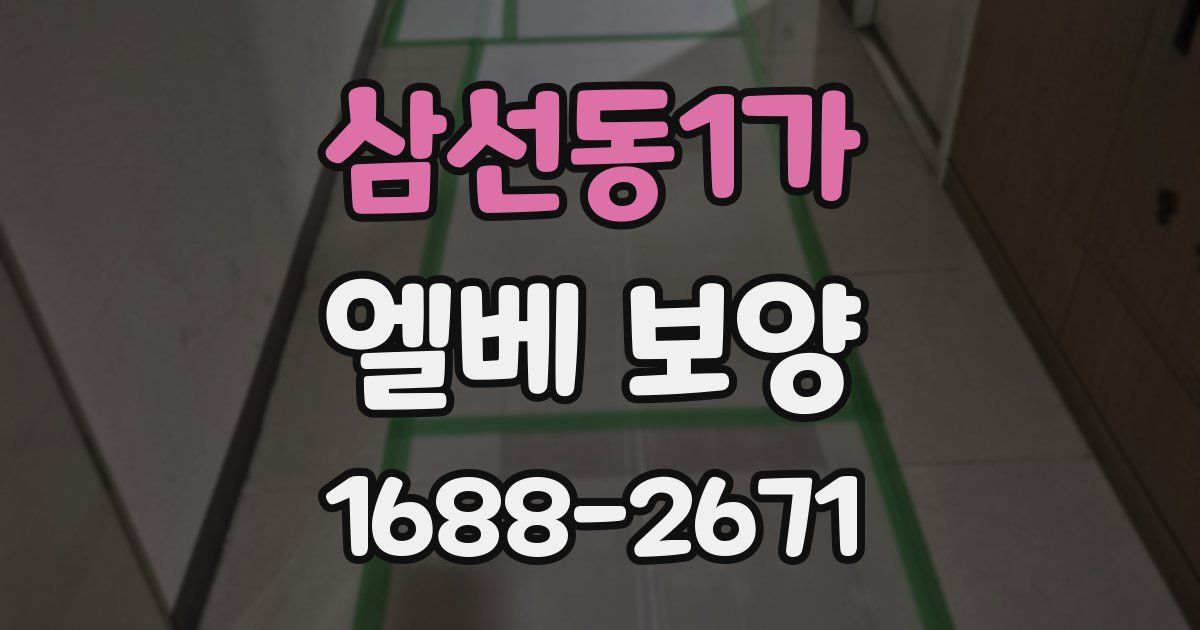 삼선동1가 엘베 보양