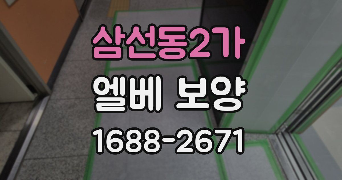 삼선동2가 엘베 보양