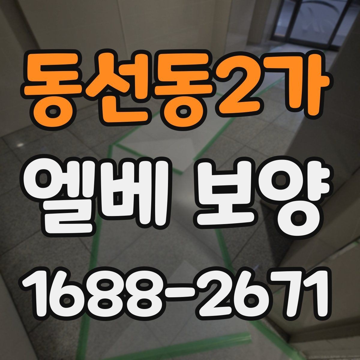 동선동2가 엘베 보양 공용 승강기 사용 전 점검해야 할 부분