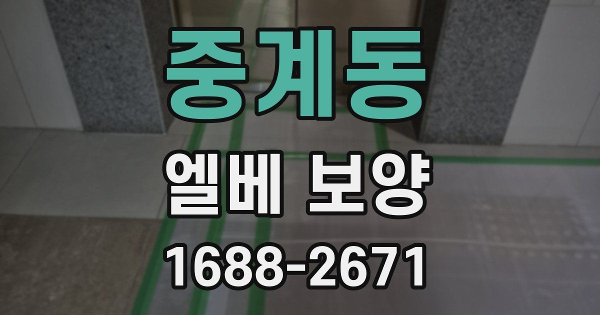 중계동 엘베 보양