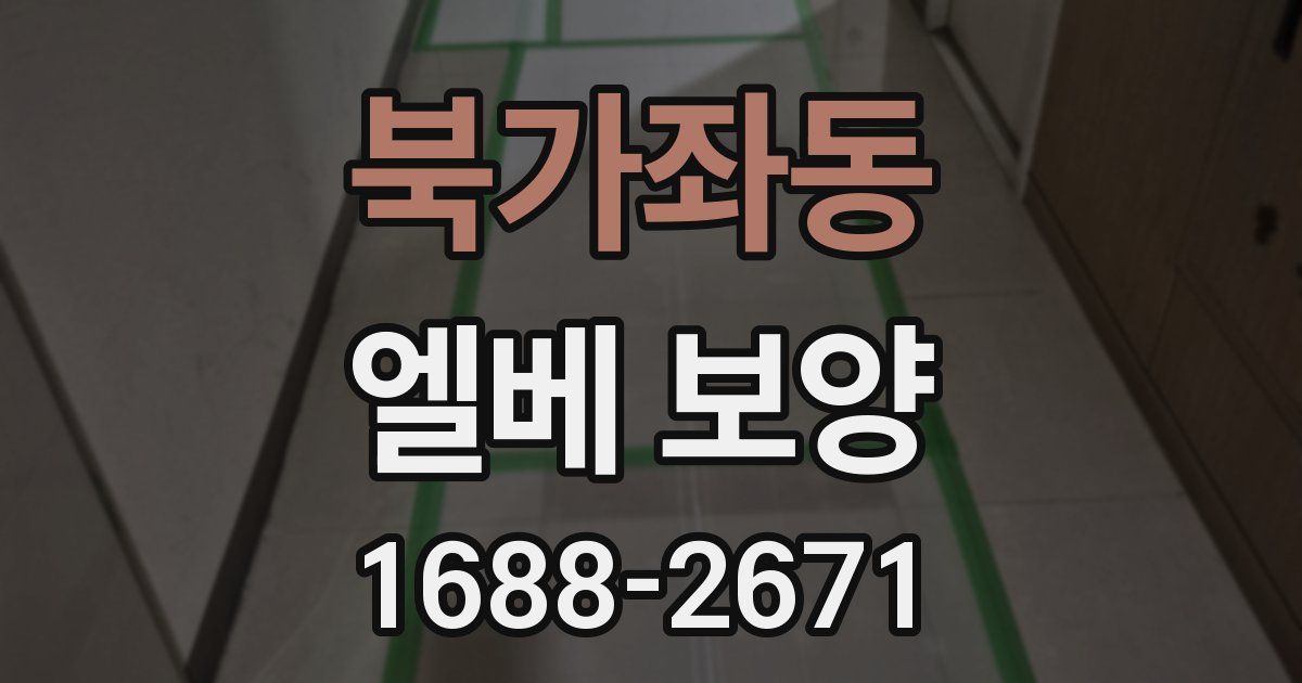 북가좌동 엘베 보양