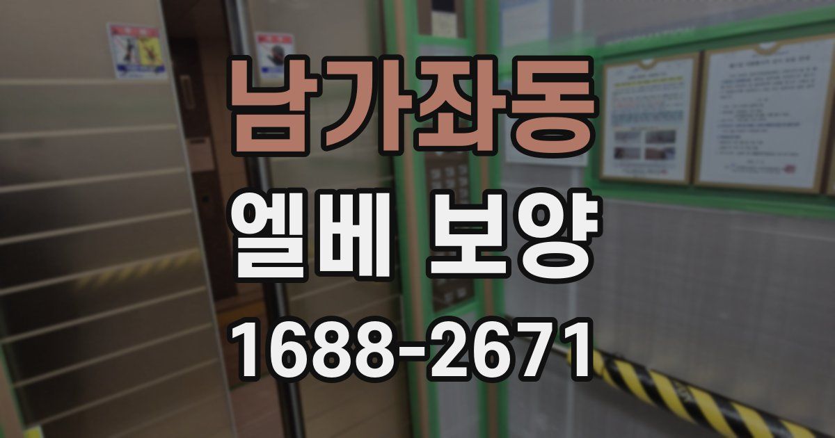 남가좌동 엘베 보양
