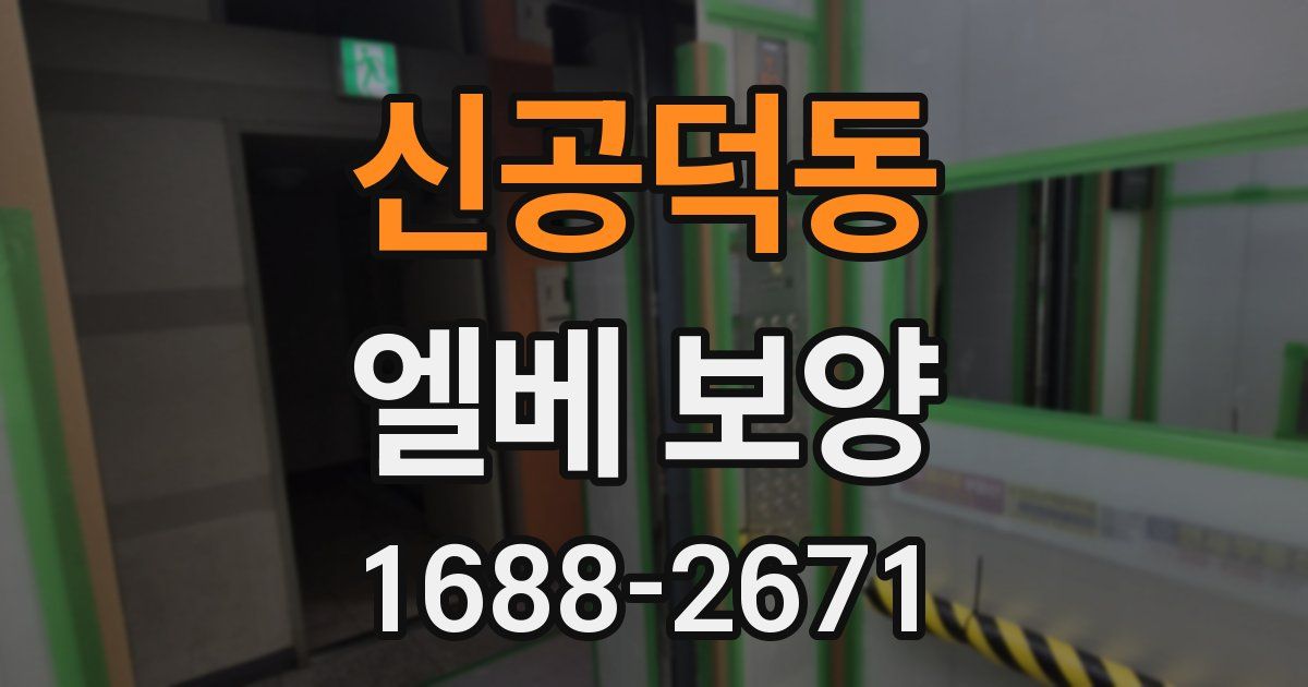 신공덕동 엘베 보양