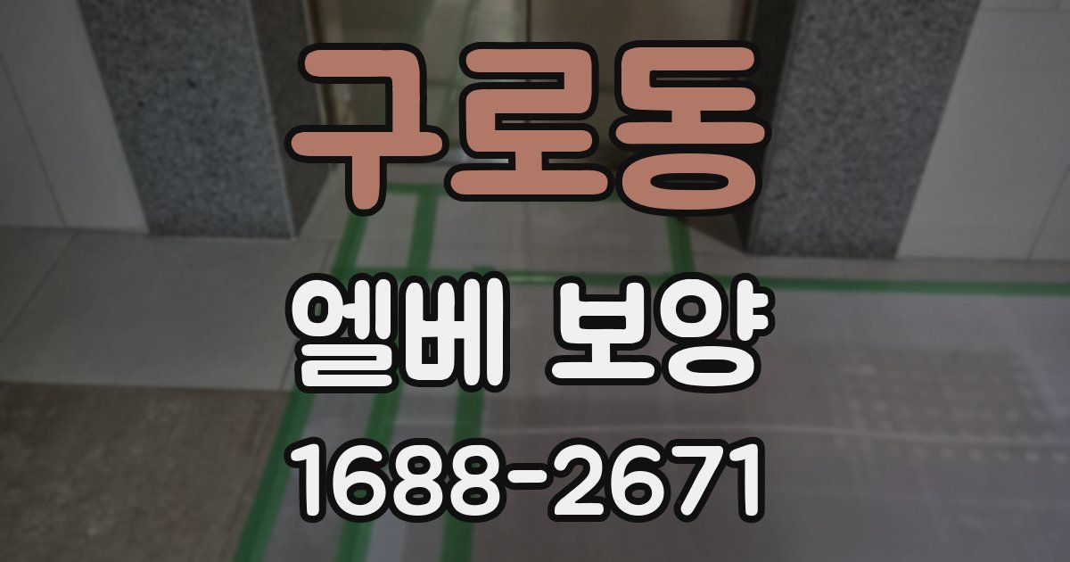 구로동 엘베 보양