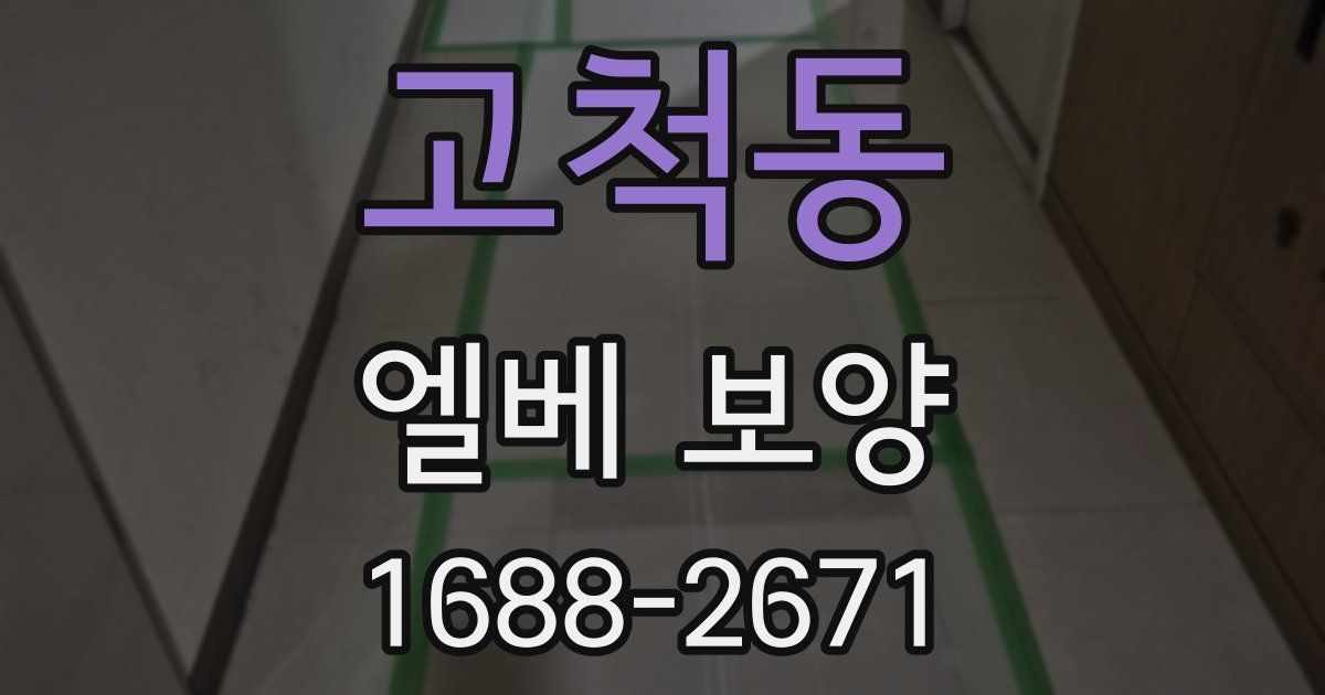 고척동 엘베 보양