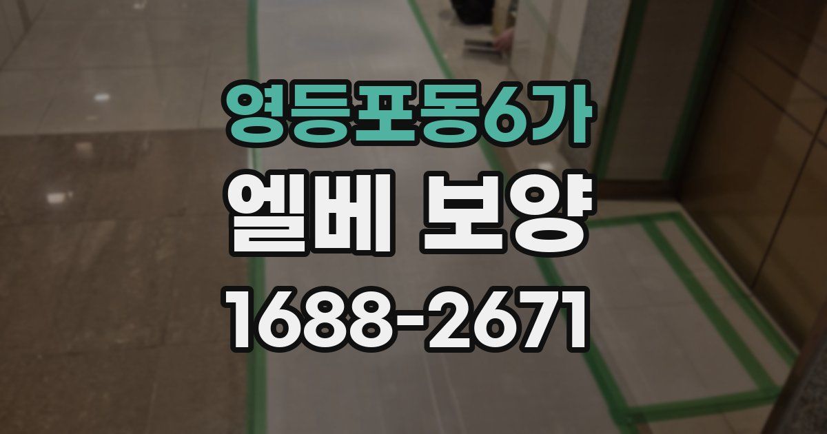 영등포동6가 엘베 보양