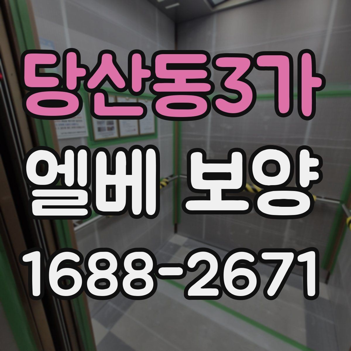당산동3가 엘베 보양 공사 분진이 많은 환경에서 청결 유지하기