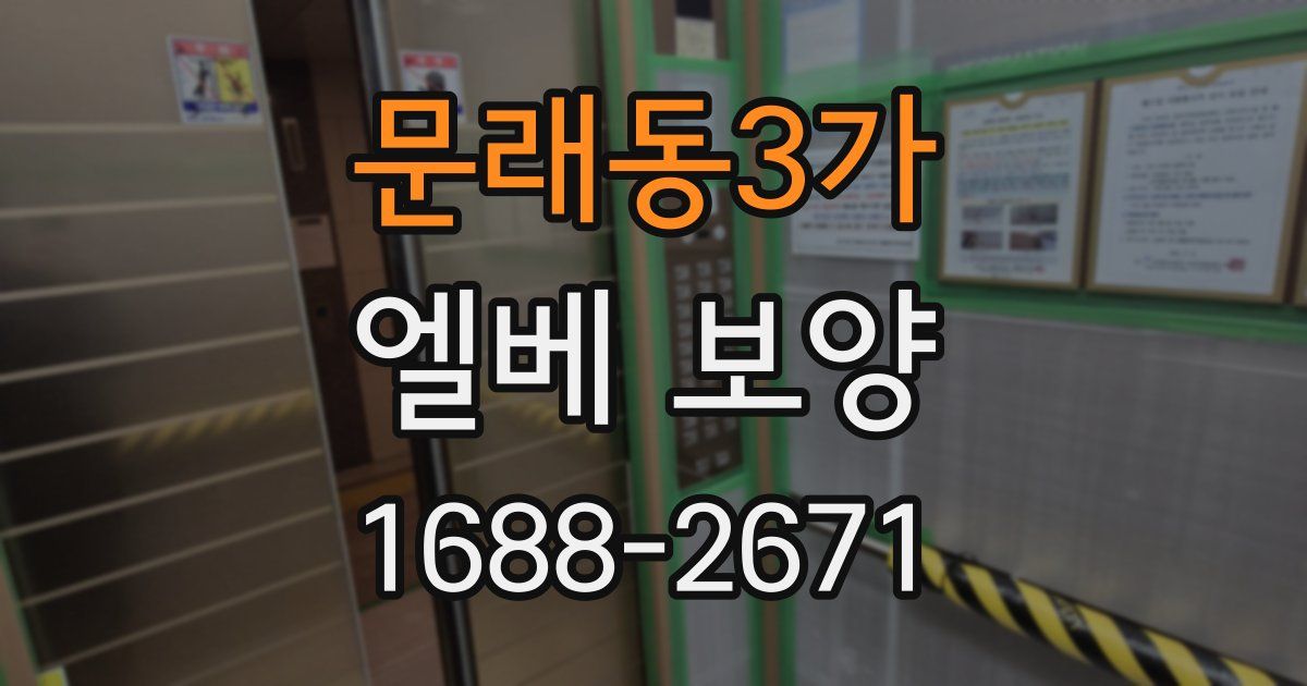 문래동3가 엘베 보양