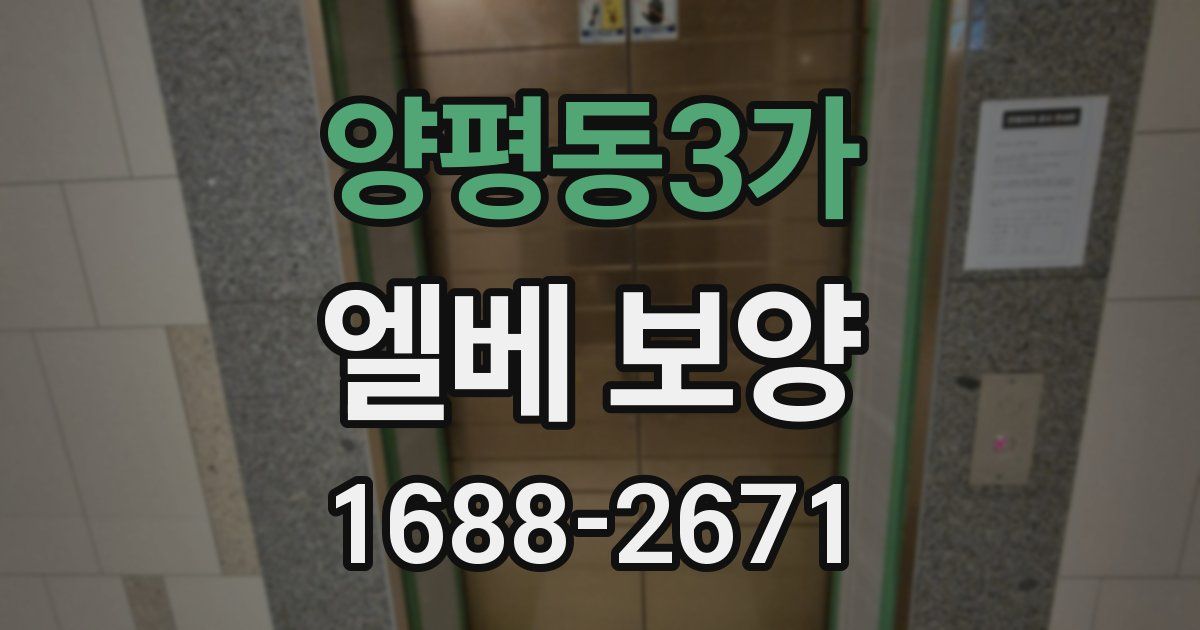 양평동3가 엘베 보양