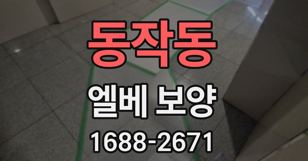 동작동 엘베 보양