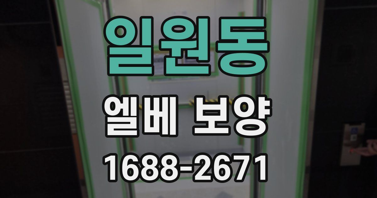일원동 엘베 보양