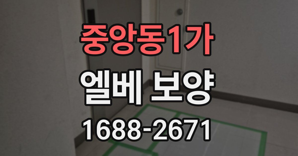 중앙동1가 엘베 보양