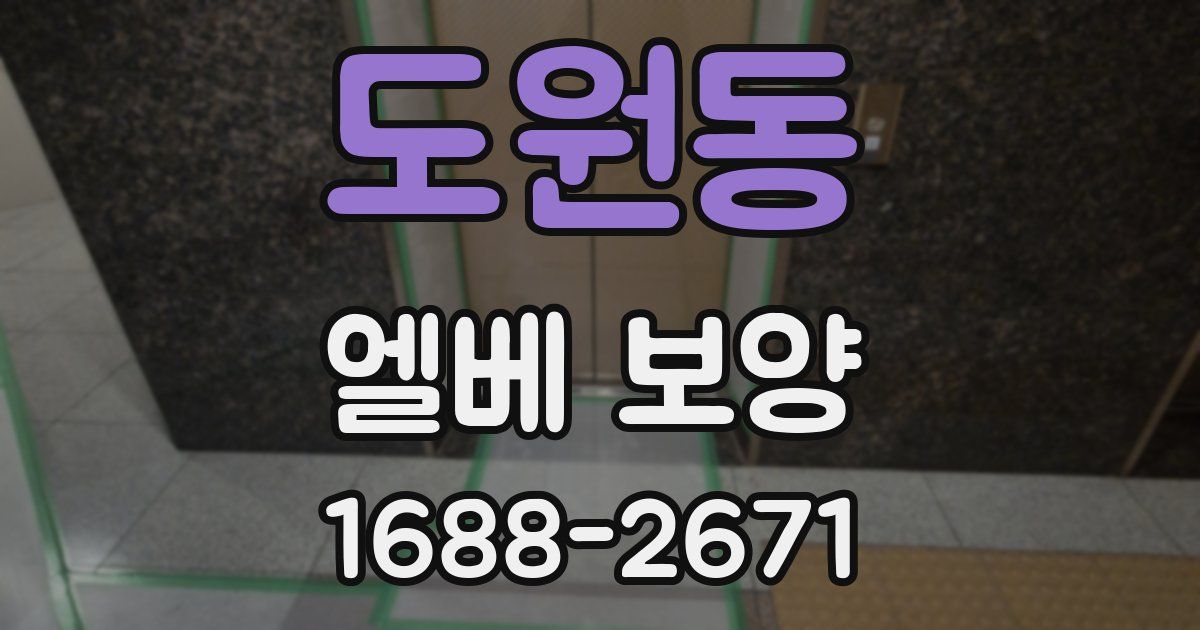 도원동 엘베 보양