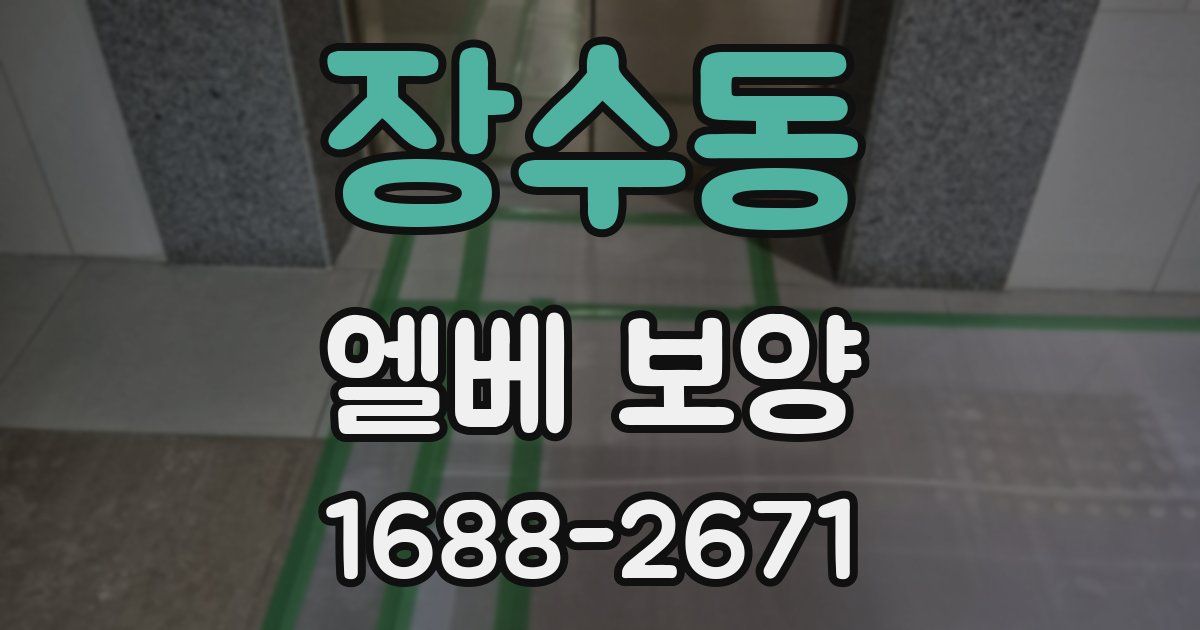 장수동 엘베 보양