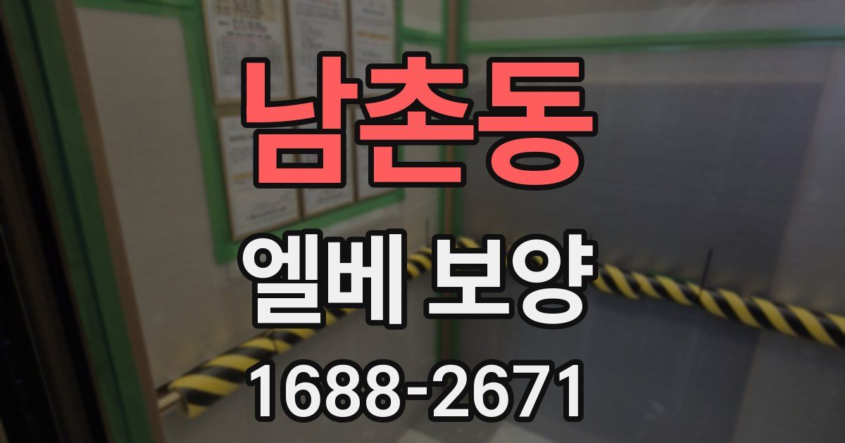 남촌동 엘베 보양