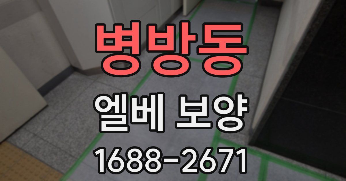 병방동 엘베 보양
