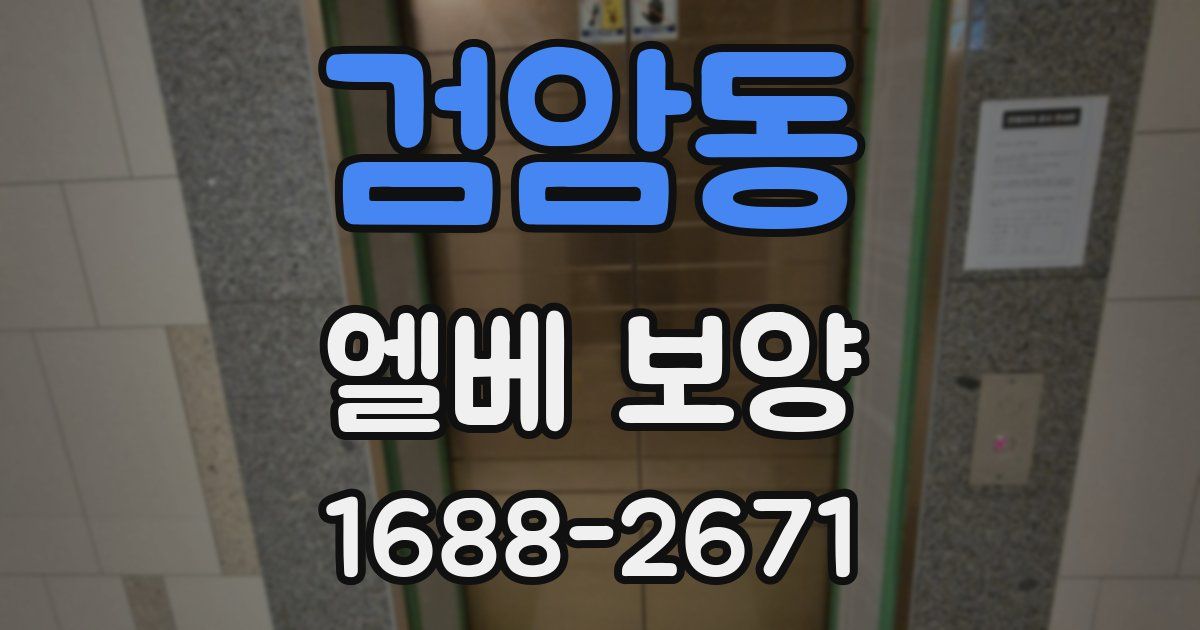 검암동 엘베 보양