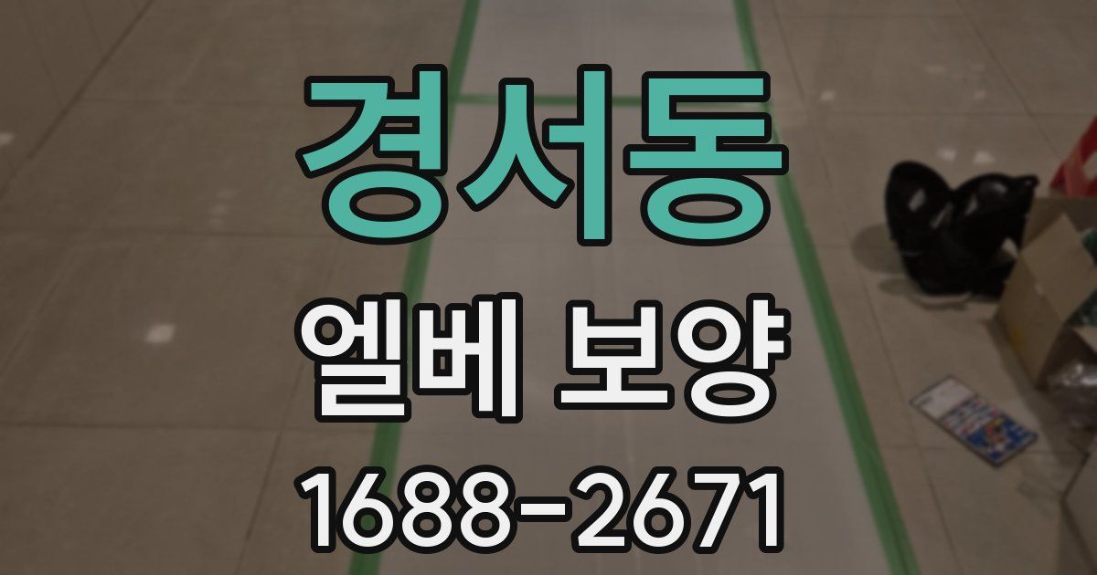경서동 엘베 보양