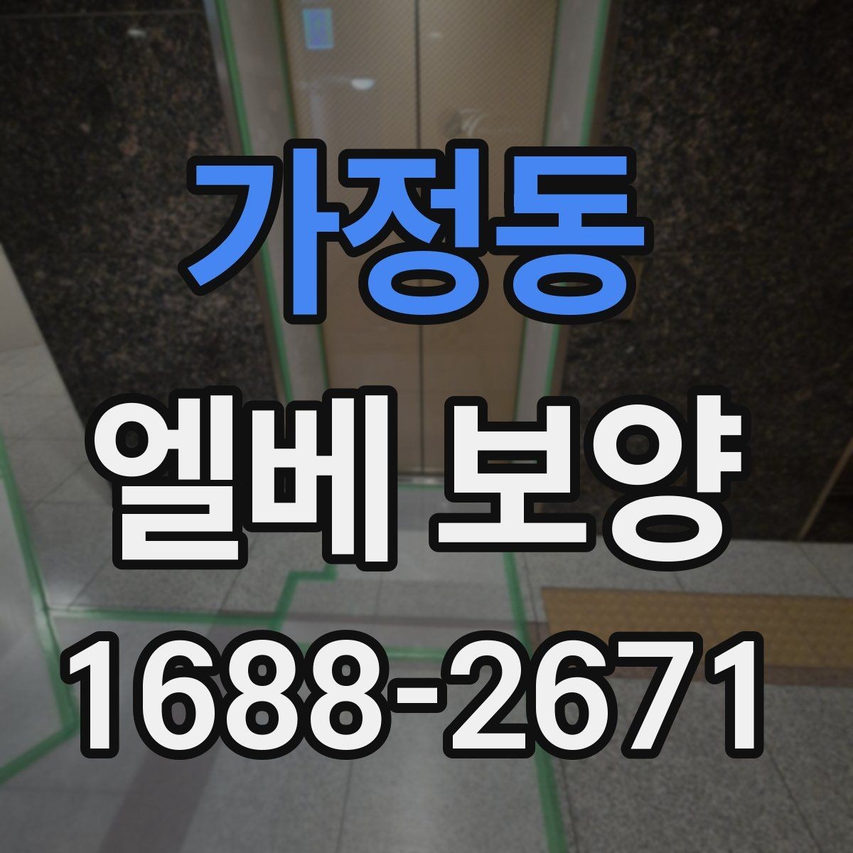 가정동 엘베 보양 보양 사진 기록이 필요한 현장 운영 포인트