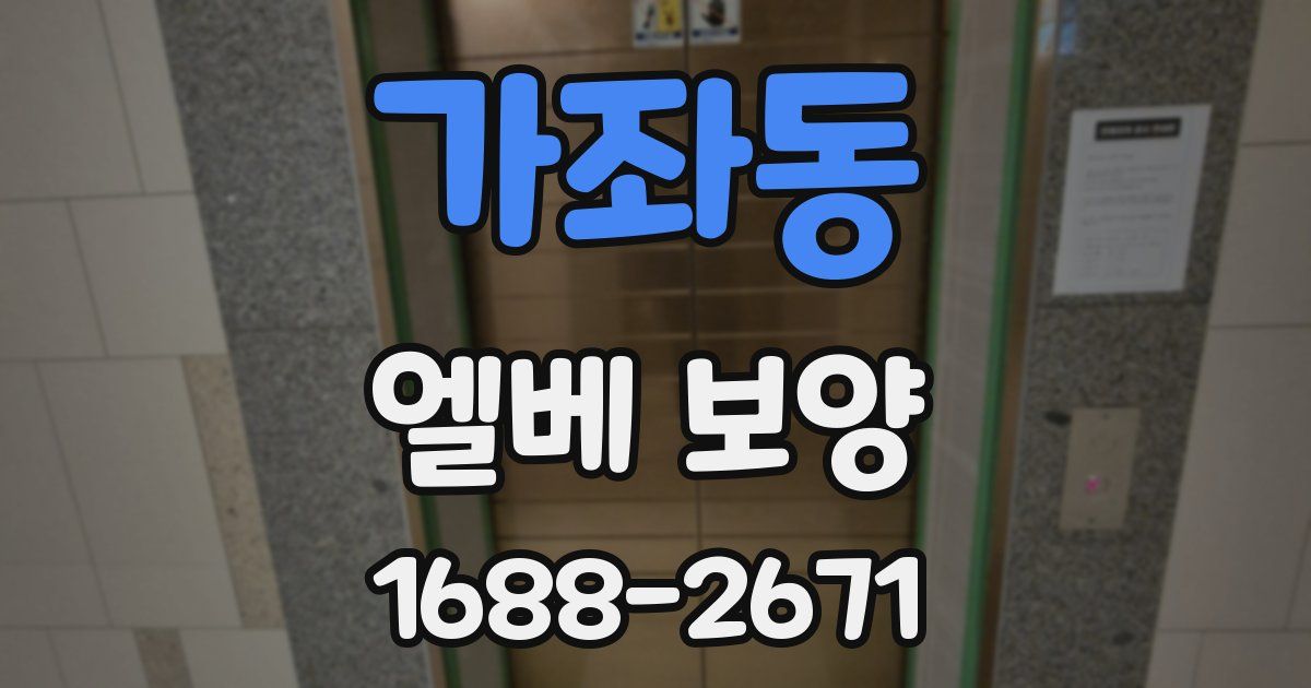 가좌동 엘베 보양