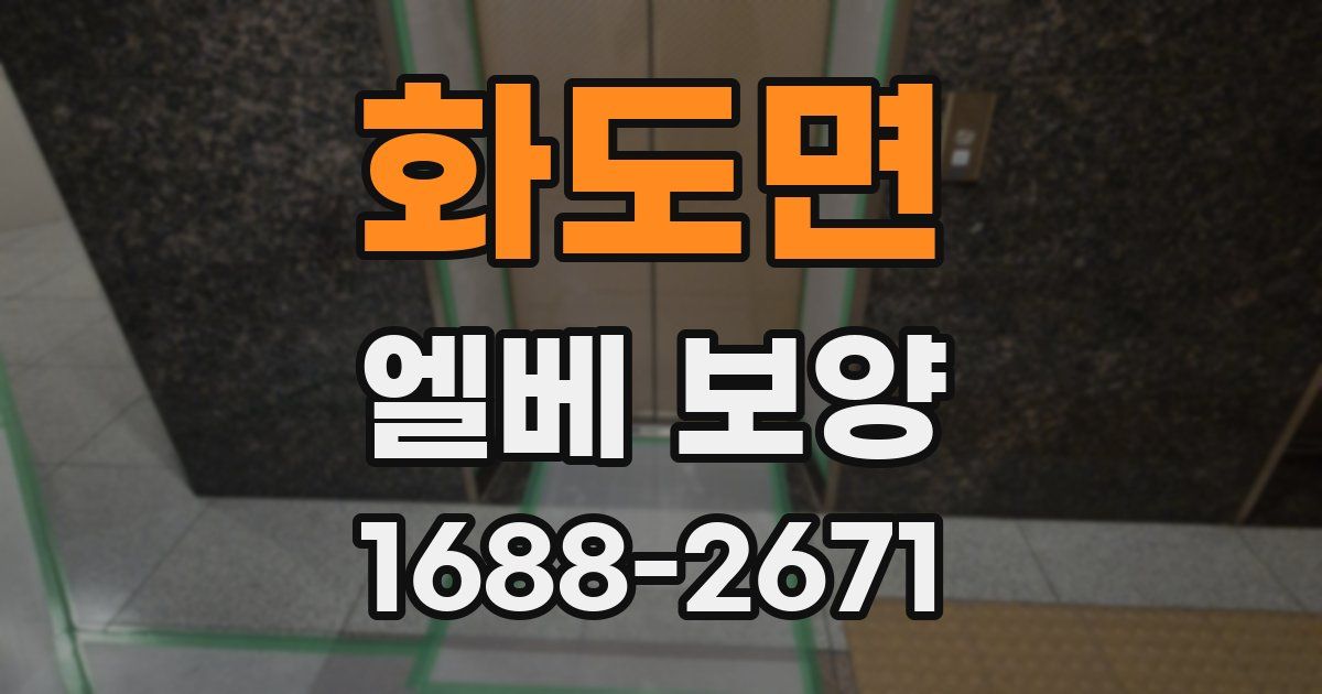 화도면 엘베 보양