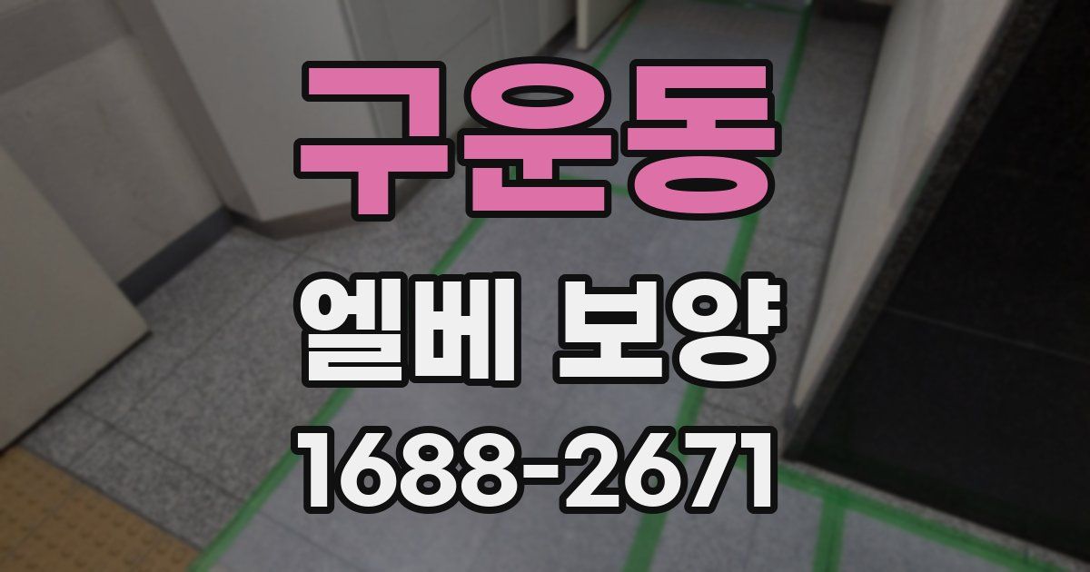 구운동 엘베 보양