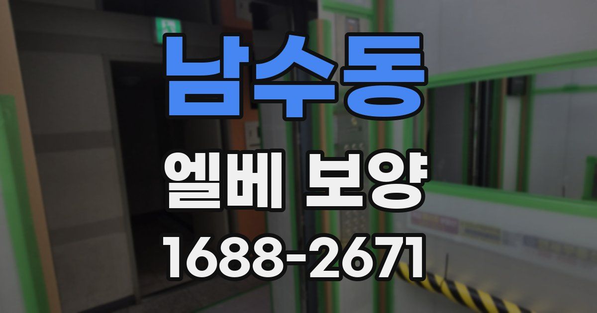 남수동 엘베 보양