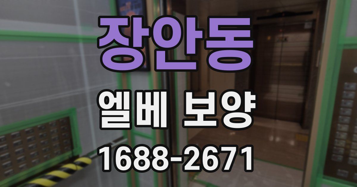 장안동 엘베 보양