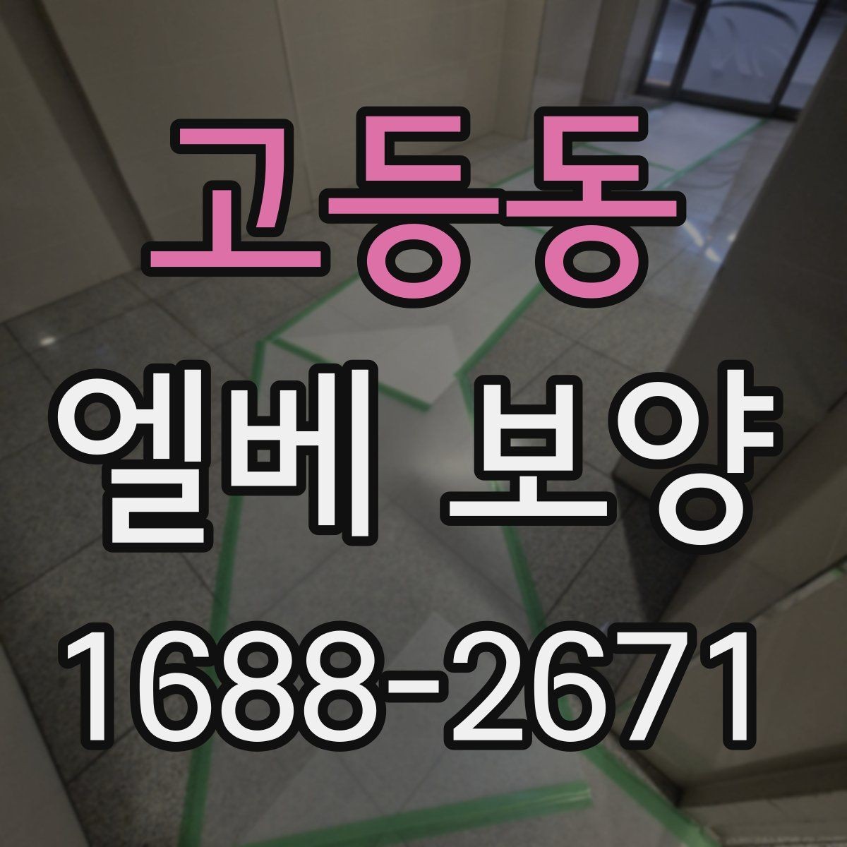 고등동 엘베 보양 공사 인원이 많을 때 보강하는 기준