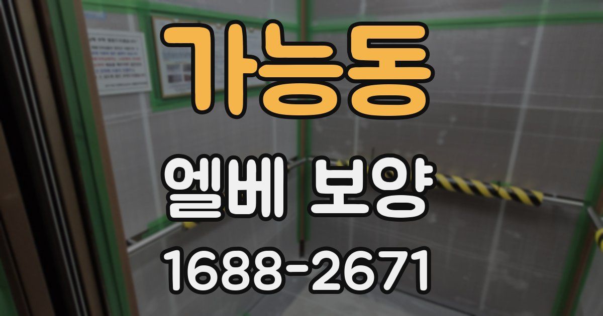 가능동 엘베 보양
