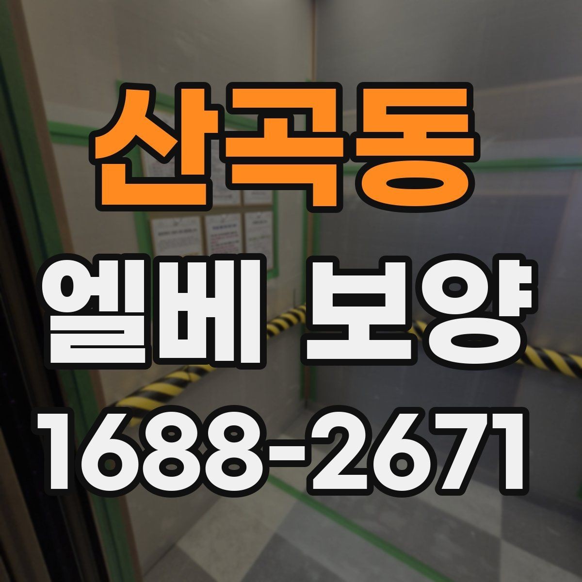 산곡동 엘베 보양 버튼부와 문틀을 따로 지키는 이유