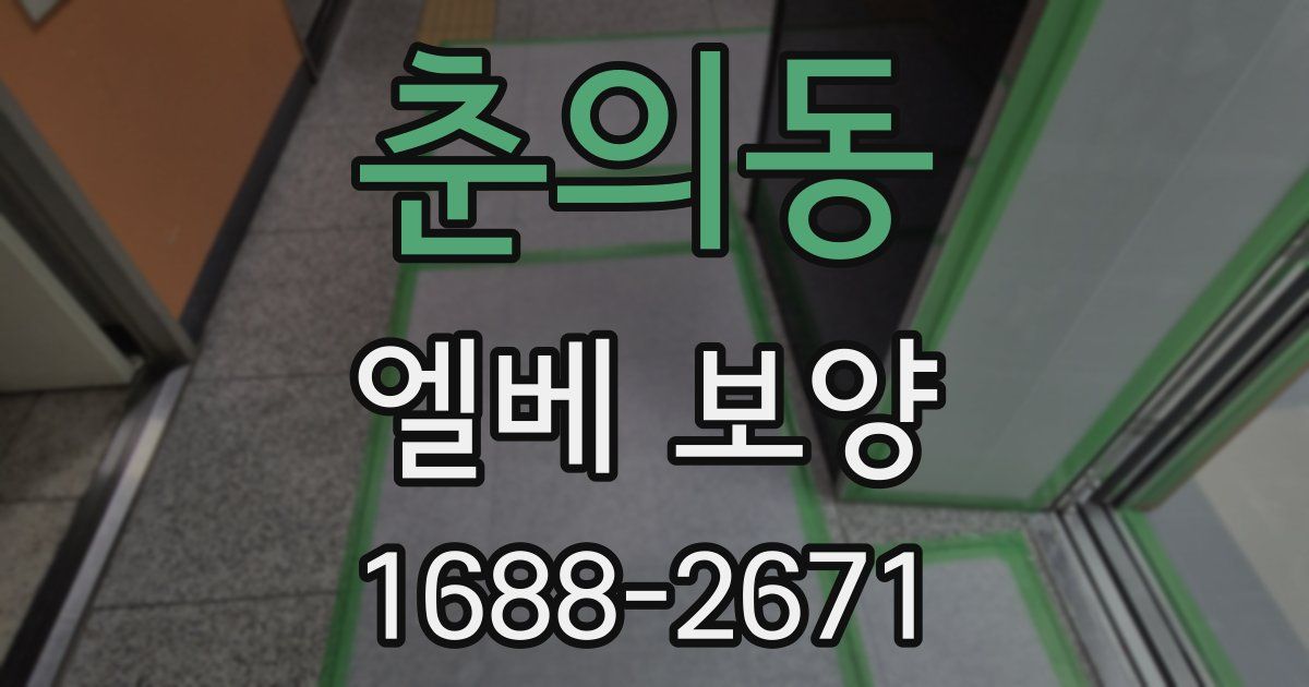 춘의동 엘베 보양