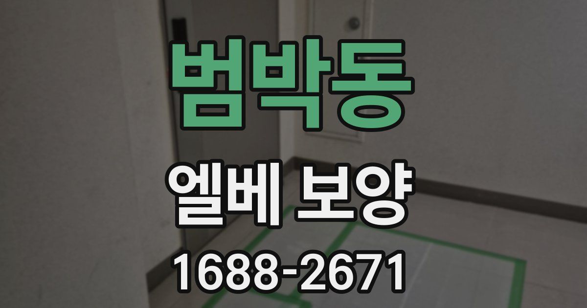 범박동 엘베 보양
