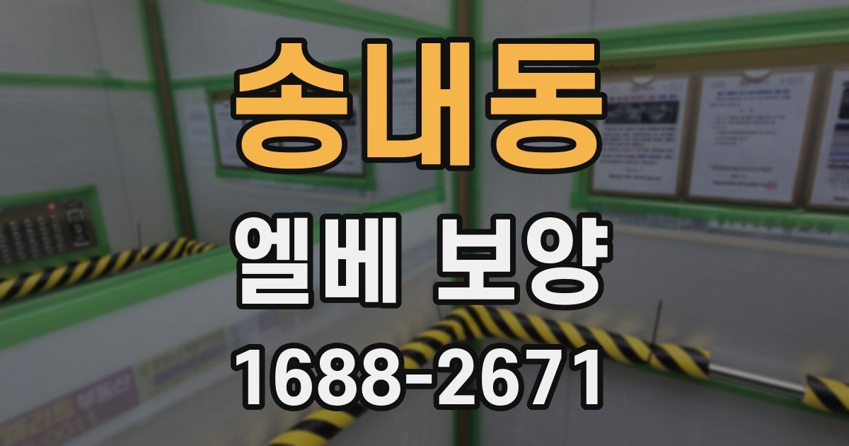 송내동 엘베 보양