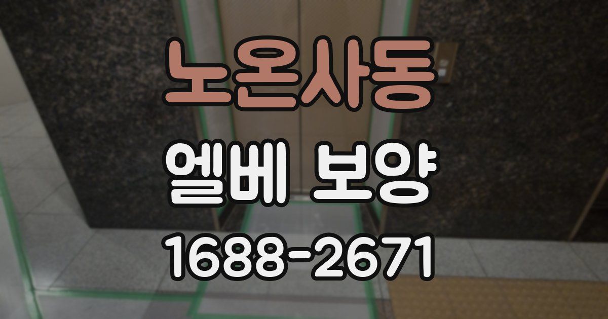 노온사동 엘베 보양