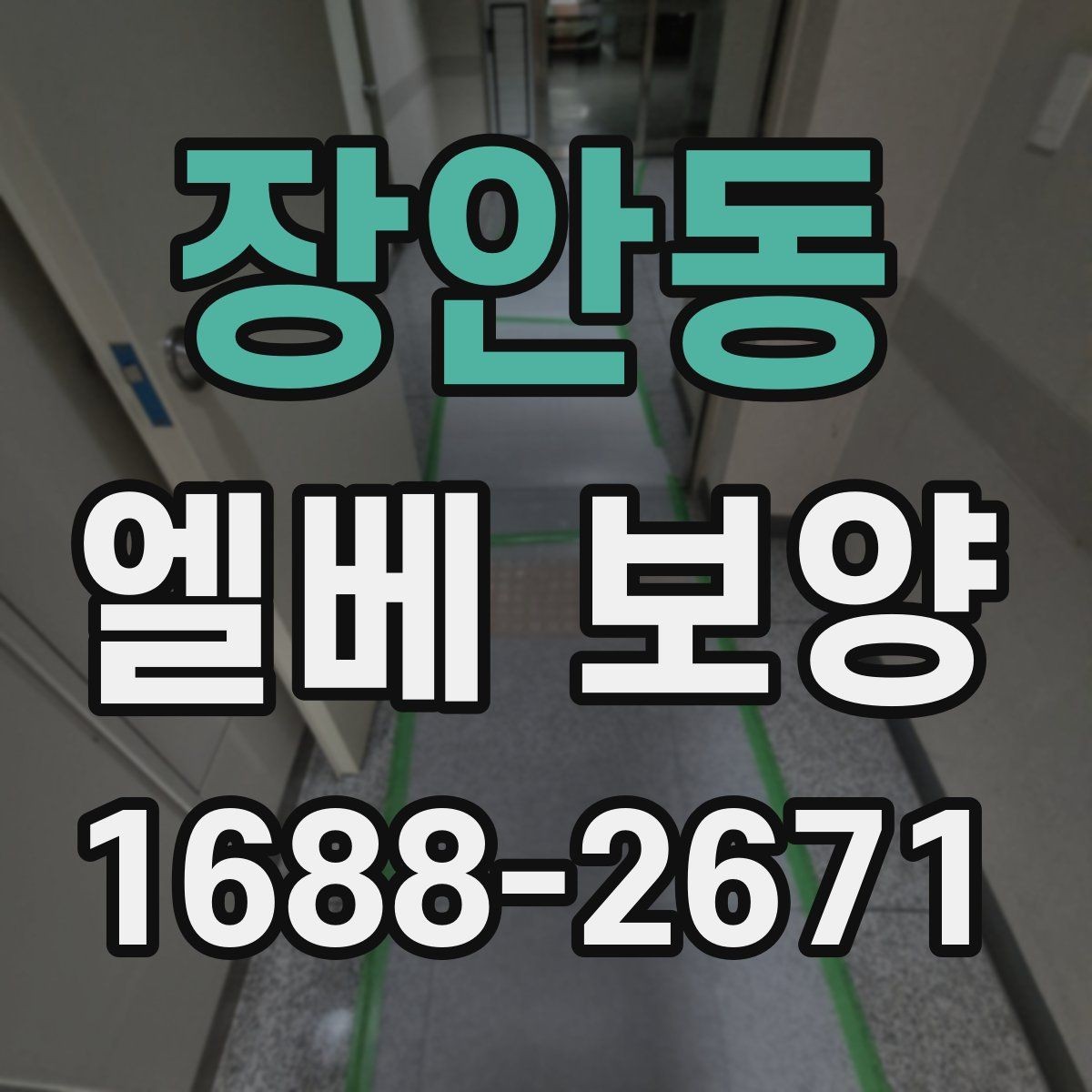 장안동 엘베 보양 공용 승강기 사용 중 작업할 때 유의사항